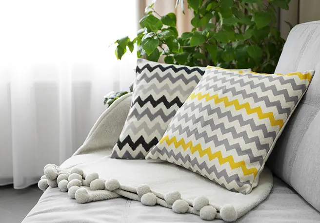 Luizen kunnen niet lang overleven in kussens, lakens, kledij, bedden en zetels. 