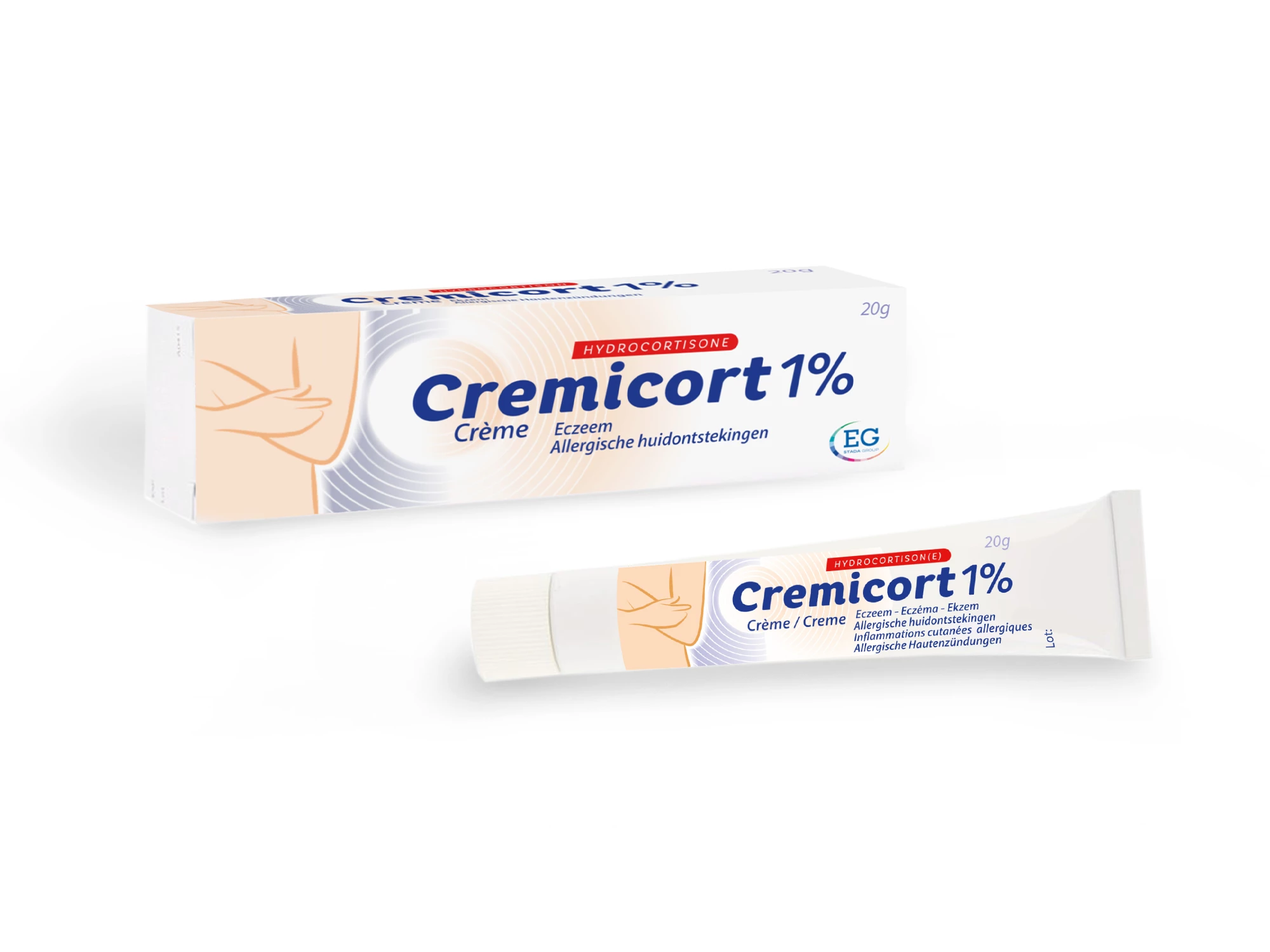Met Cremicort 1% kan je een allergische huidreactie symptomatisch behandelen.