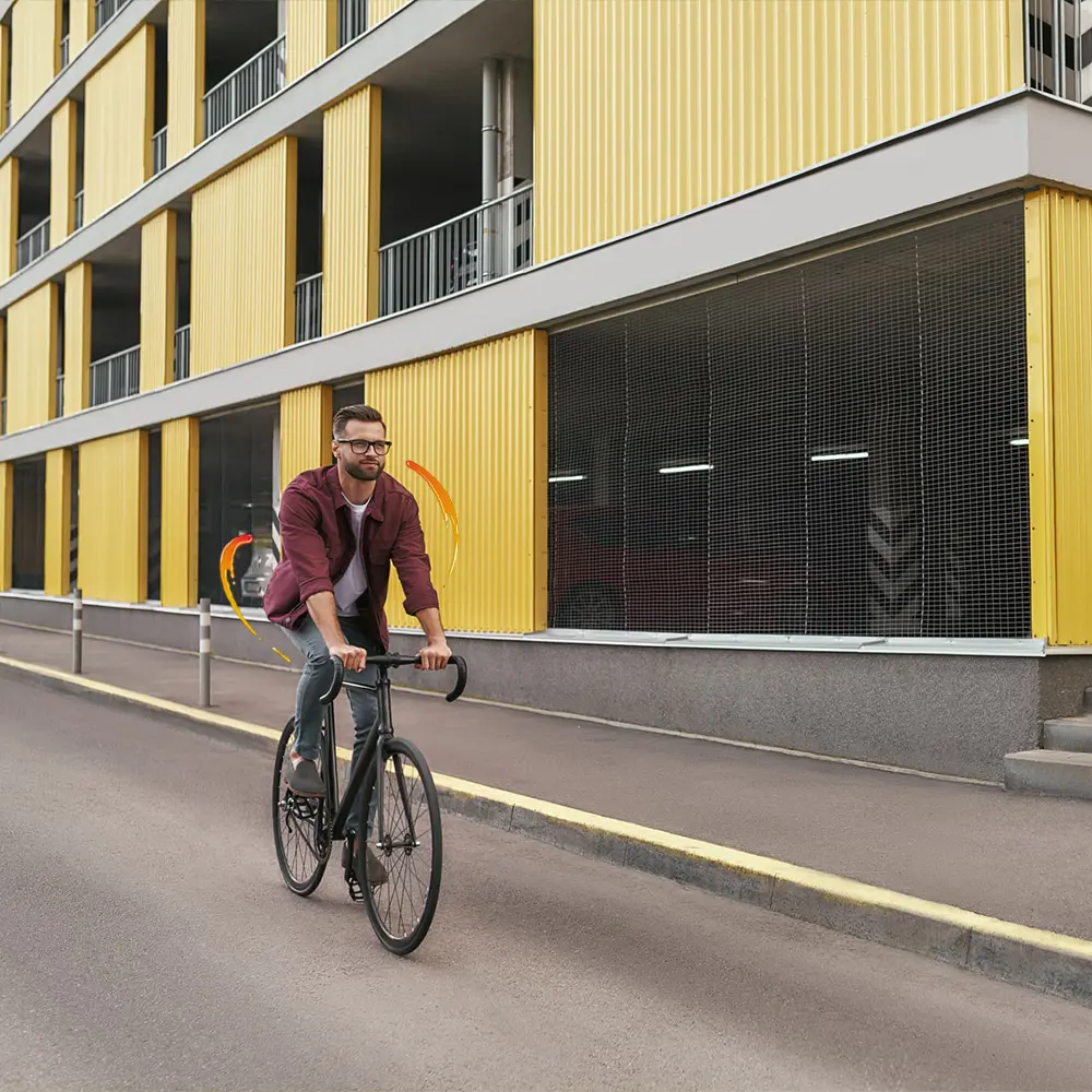 Adapter votre mode de vie peut vous aider à bouger sans douleur. Par exemple, déplacez-vous plus souvent à vélo.