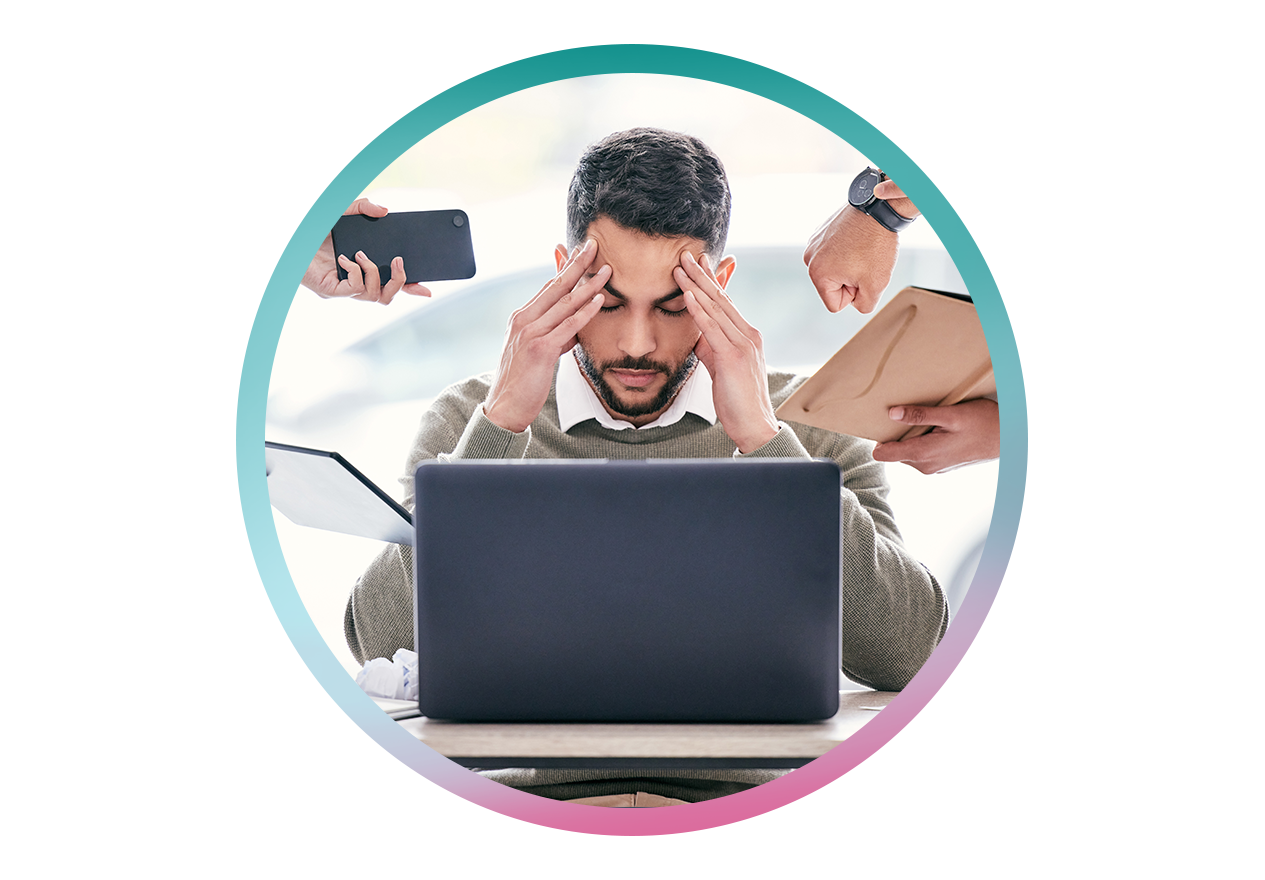 Personen die vermoeid zijn en/of stress ervaren