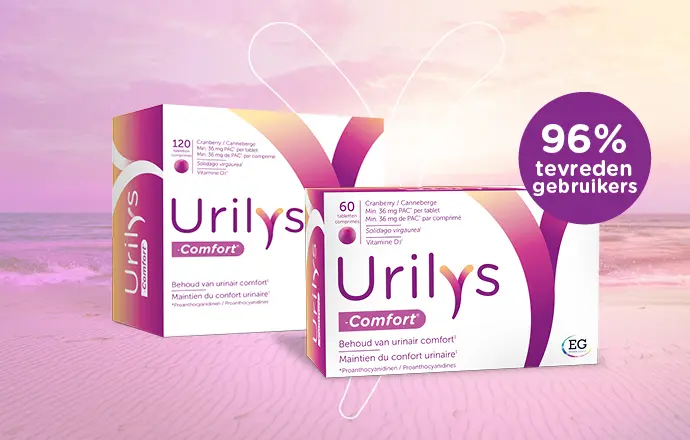 Urilys-Comfort is een voedingssupplement dat helpt bij het behoud van urinair comfort.