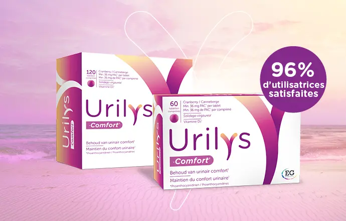 Urilys-Comfort est un complément alimentaire qui aide à maintenir le confort urinaire.