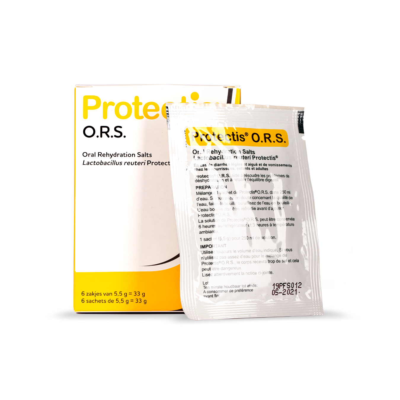 Protectis® O.R.S.*is een glucose-zout preparaat voor milde en acute diarree en braken bij baby's, kinderen en volwassenen.